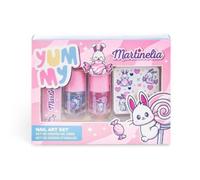 MARTINELIA Lapin Set Manucure Enfant 4 pièces - Vernis lavable, autocollants amusants