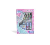 MARTINELIA - Set de Maquillage et Manucure Sirène pour Enfant - Faux Ongles Adhésifs + 4 Fards à Paupières + 2 Vernis + 1 Bague - Set Cadeau Enfant Fille - A partir de 3 ans