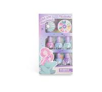 Martinelia Mini Set Manucure Enfant Sirène - Coffret de 5 Vernis à Ongles, Lime et Accessoires Nail Art - Mini vernis à l'Eau Bleu x2, Rose, Violet, Vert - Non Toxique