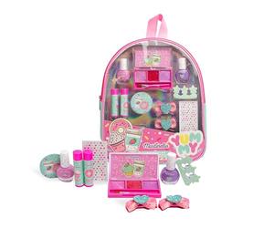 Martinelia Sac à Dos Beauté Yummy, Palette de Brillants à Lèvres, Vernis à Ongles, Baumes, Barrettes, pour Filles 5-12 Ans