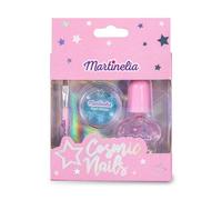 Martinelia Kit manucure enfant Cosmic Nails – Vernis pailleté à l'eau, paillettes en poudre