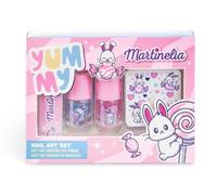 MARTINELIA | Set de manucure pour enfants - Motif lapin - 1 lime, 2 vernis - Sûr et créatif