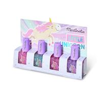Martinelia Little Unicorn Nail Polish Set kit de vernis à ongles pour enfant Pink, Blue, Purple, Fuchsia