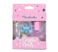 Martinelia Set Manucure Vernis à Ongles Enfant Pailleté Cosmic Nails + Paillettes en Poudre à Appliquer - Kit Manucure Paillettes pour Enfants - Vernis à Ongles à l'Eau Lavable, Sans Produits Nocifs