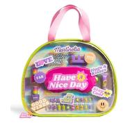 **Martinelia Supergirl Kit de Maquillage pour Enfants - Sac avec Lip Gloss, Vernis et Accessoires - Lavable**