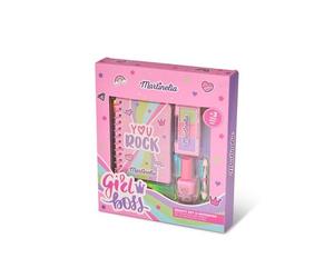 Martinelia Supergirl Notebook & Beauty Set 4uts