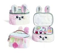 MARTINELIA - Vanity Maquillage Lapin En Fausse Fourrure - Coffret Maquillage Enfant - Set Beauté Fille - Vernis à Ongles, Rouge à Lèvres, Fards à Paupières & Vanity de Rangement - Coffret Cadeau Fille