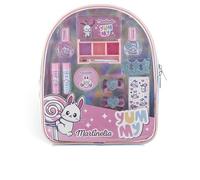 MARTINELIA Yummy Bag Beauty Set - Kit de maquillage coloré pour enfants avec vernis à ongles, baume à lèvres, ombre à paupières dans un sac à dos pratique pour enfant, coloré, 5/24/29,5 cm, Trousse de