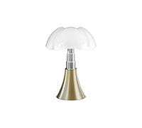 Martinelli Luce Lampe de table Pipistrello à LED design Gae Aulenti Laiton satiné