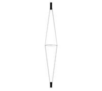MARTINELLI LUCE lampe à suspension COASSIALE (Noir - Aluminium verni)