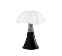 martinelli luce Minipipistrello Cordless Lampe de table USB LED avec variateur, Ø 27 H : 35 cm, blanc opalin/marron foncé 620/J/DIM/T/CL/MA