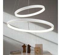 martinelli luce Lunaop Suspension LED à 2 sources lumineuses, 40002/2700/BI+40003/2700/BI+40010/BI+40017#2,