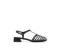 MARTINELLI Sandales Plates en Cuir PANARO pour Femme Color (Black)