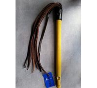 Martinet - Manche en Bois - 10 Lanières en CUIR - Fouet - Neuf