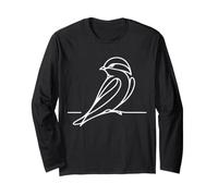 Martinet Noir Line Art Ornithologue Manche Longue