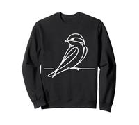 Martinet Noir Line Art Ornithologue Sweatshirt