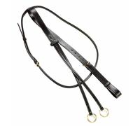 Martingale à anneaux inox avec collier poney Daslö Noir TU