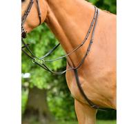 Martingale de course pour cheval plate Collegiate Comfitec Opulux Marron Poney