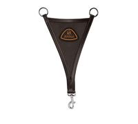 Martingale pour cheval à bavoir en cuir avec insert en maille Acavallo Marron Full