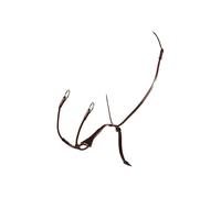 Martingale pour cheval avec fourchette élastique Equestro Melanie Marron Cob