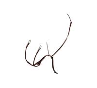 Martingale pour cheval avec fourchette élastique Equestro Melanie Marron Poney