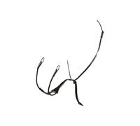 Martingale pour cheval avec fourchette élastique Equestro Melanie Noir Full