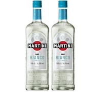 MARTINI Bianco Apéritif Vermouth Blanc, 14,5% vol., 150cl / 1.5L, Vermouth Italien infusé aux herbes et fleurs aromatiques (Lot de 2)