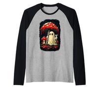 Martini d'halloween aux Champignons fantômes et effrayants de Cottage Core Manche Raglan