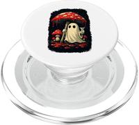 Martini d'halloween aux Champignons fantômes et effrayants de Cottage Core PopSockets PopGrip pour MagSafe