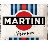 Martini Étiquette en Relief Signe Métal Large 400mm x 300mm (Na )