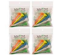 Martini Golf Tees Lot de 4 mélanges de 8,9 cm - 20 tees au total - Pratiquement incassable