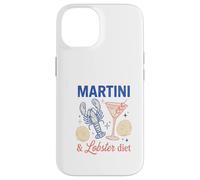 Martini Lobster Diet Vintage Cocktail Fruits de mer Coque pour iPhone 14