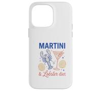 Martini Lobster Diet Vintage Cocktail Fruits de mer Coque pour iPhone 14 Pro Max