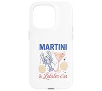 Martini Lobster Diet Vintage Cocktail Fruits de mer Coque pour iPhone 15 Pro