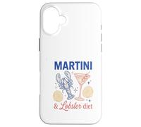 Martini Lobster Diet Vintage Cocktail Fruits de mer Coque pour iPhone 16 Plus