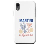 Martini Lobster Diet Vintage Cocktail Fruits de mer Coque pour iPhone XR