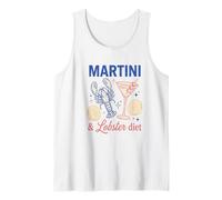 Martini Lobster Diet Vintage Cocktail Fruits de mer Débardeur