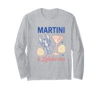 Martini Lobster Diet Vintage Cocktail Fruits de mer Manche Longue