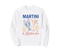 Martini Lobster Diet Vintage Cocktail Fruits de mer Sweatshirt