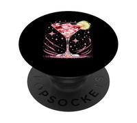 Martini Rose au Citron Vert pour Cocktail Adulte PopSockets PopGrip Adhésif