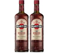 MARTINI Rosso Vermouth Apéritif Rouge, 14,5% vol., 150cl / 1.5L, Vermouth doux infusé aux herbes régionales (Lot de 2)