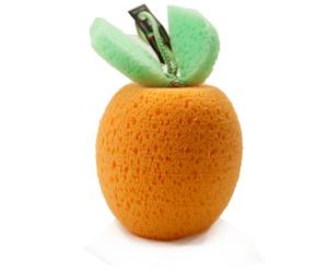 martini SPA - Bath Fruit - Éponge corporelle souple en forme d'orange, polyuréthane, orange, 25 g, 1 unité - Fabriqué en Italie -