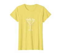 Martini Time Cocktail Hour, célébration de l'happy Hour T-Shirt, Femme, Citron, M