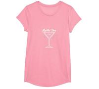 Martini Time Cocktail Hour, célébration de l'happy Hour T-Shirt, Fille, Rose, M