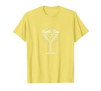 Martini Time Cocktail Hour, célébration de l'happy Hour T-Shirt, Homme, Citron, M