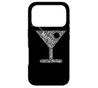 Martini Time World Silhouette de Nuage drôle Unique Happy Hour Coque pour iPhone 17 Pro