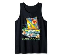 Martinique Antilles 972 Yole Bateau Homme Femme Et Enfant Débardeur