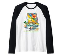 Martinique Antilles 972 Yole Bateau Homme Femme Et Enfant Manche Raglan