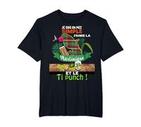 Martinique sous Le Soleil des Antilles Ti-Punch pour Mec ! T-Shirt, Homme Grandes Tailles, Noir, 4X Tall
