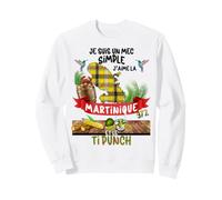 Martinique Ti Punch Apéro Rhum Blanc Antilles Madras Colibri Sweatshirt